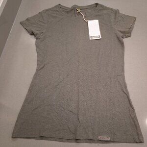 Onno T Shirt Women XS Hemp Organic Cotton Textured Slub Jersey Knit Sage Green